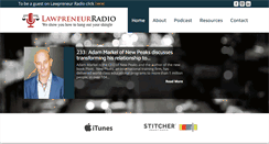 Desktop Screenshot of lawpreneurradio.com