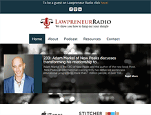 Tablet Screenshot of lawpreneurradio.com